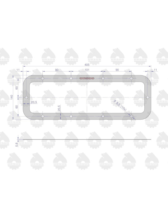 Uszczelka 50428120
pokrywy korpusu zwolnicy dolna
