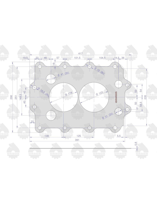 Uszczelka 50425220
40112522

korpusu tylnego mostu-skrzynia