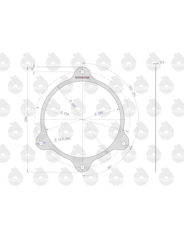 Uszczelka 50525190
mechanizmu różnicowego
