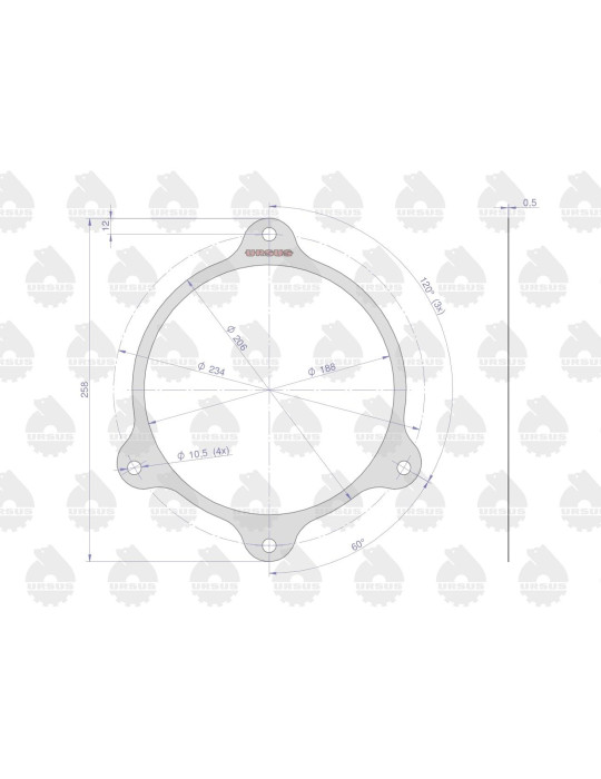 Uszczelka 50525190
mechanizmu różnicowego
