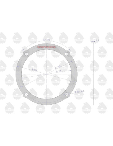 Uszczelka 50528020
pokrywy przedniej zwolnicy
952802 2