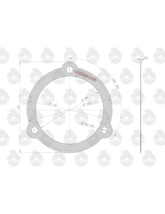 Uszczelka 50528040
pokrywy tylnej zwolnicy
