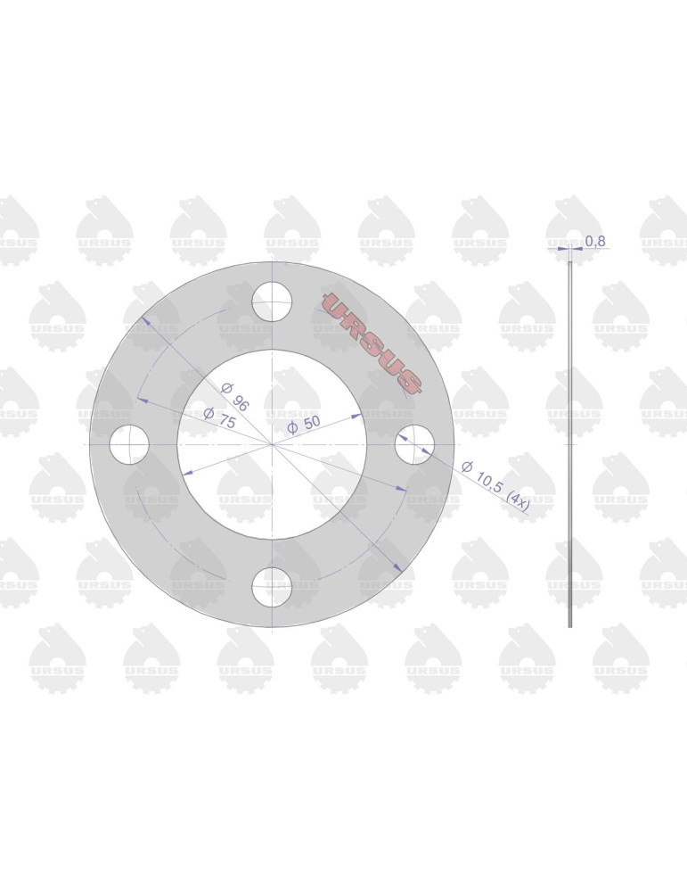 Uszczelka 50619040
pokrywki pokrywy przed. sprzęgła
