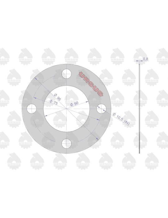 Uszczelka 50619040
pokrywki pokrywy przed. sprzęgła
