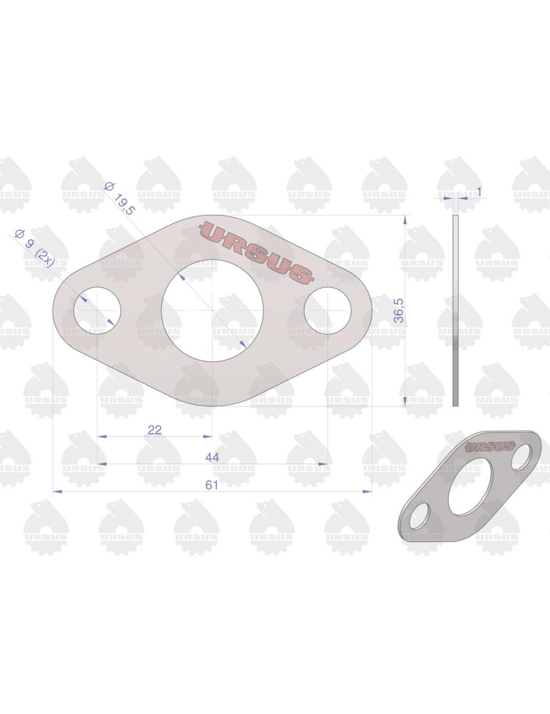 Uszczelka 50505240
kolektora wodnego
