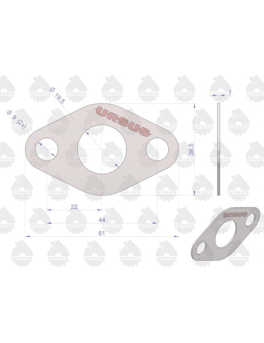 Uszczelka 50505240
kolektora wodnego
