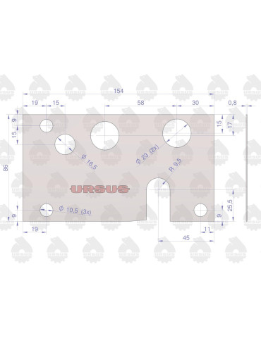 Uszczelka 50581310
pod roz.hydrau.
 2