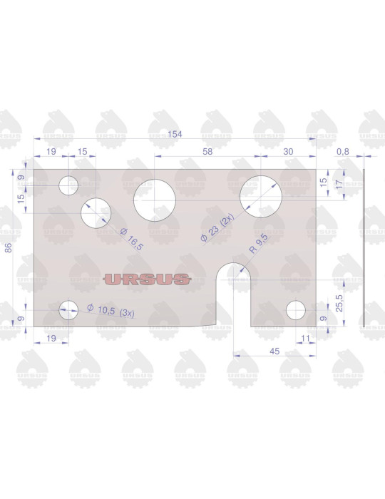 Uszczelka 50581310
pod roz.hydrau.
