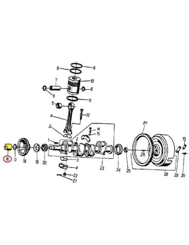 Zazębiacz 50503220
wału korbowego
 2
