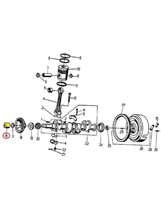 Zazębiacz 50503220
wału korbowego
