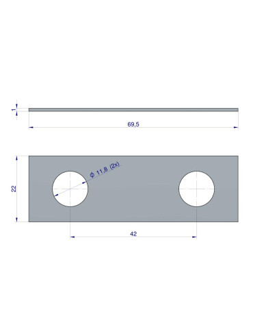 PODKŁADKA 50507100 ODGINANA
zabezpieczjąca pompe oleju sil.
 2