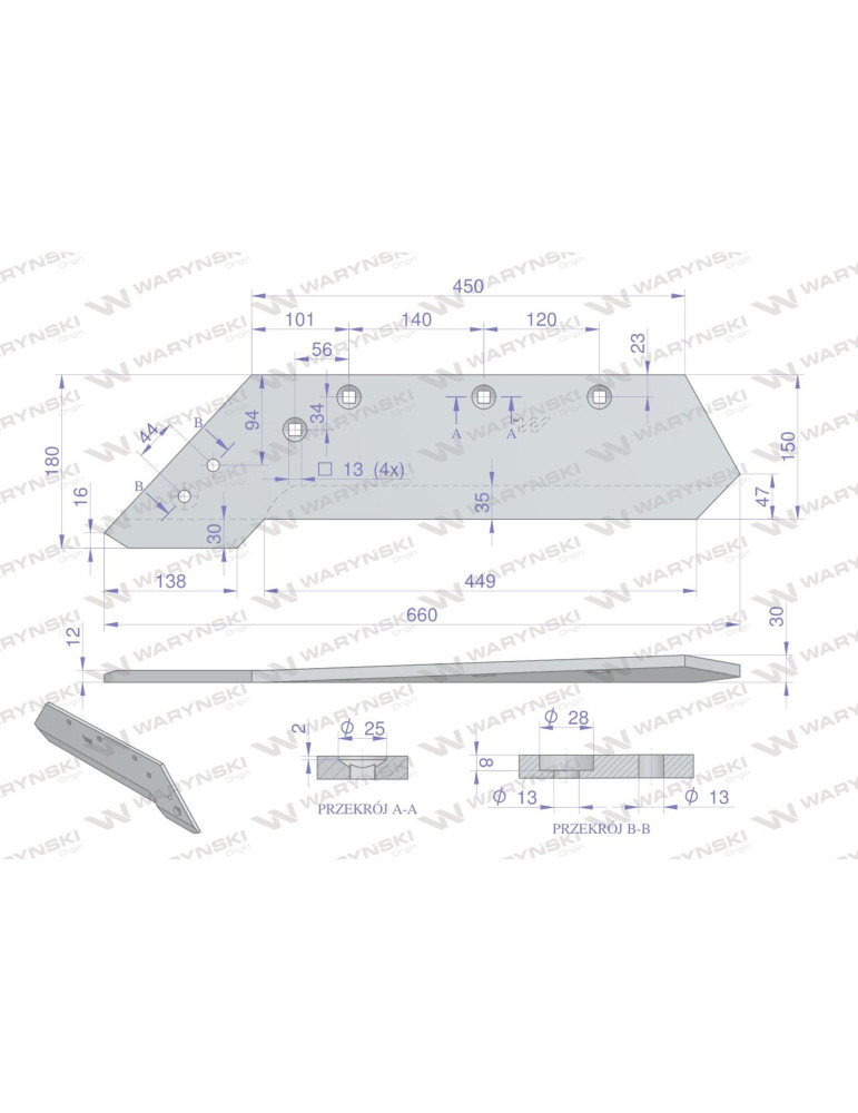 LEMIESZ LEWY WARYŃSKI XXL
 106792150
 VIS/017  waryński korpus XXL
1067921500 lewy