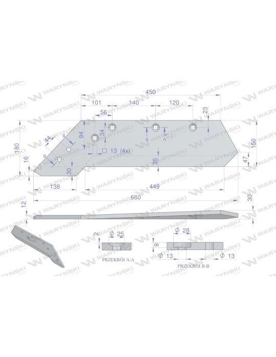LEMIESZ LEWY WARYŃSKI XXL
 106792150
 VIS/017  waryński korpus XXL
1067921500 lewy