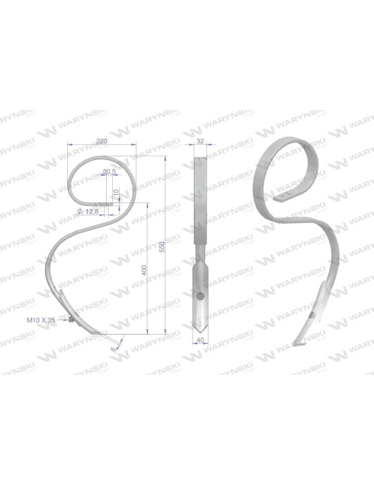 ZĄB AGREGATU UPRAWOWEGO
 TYP S 32x10

W-1417000030
1417000030
