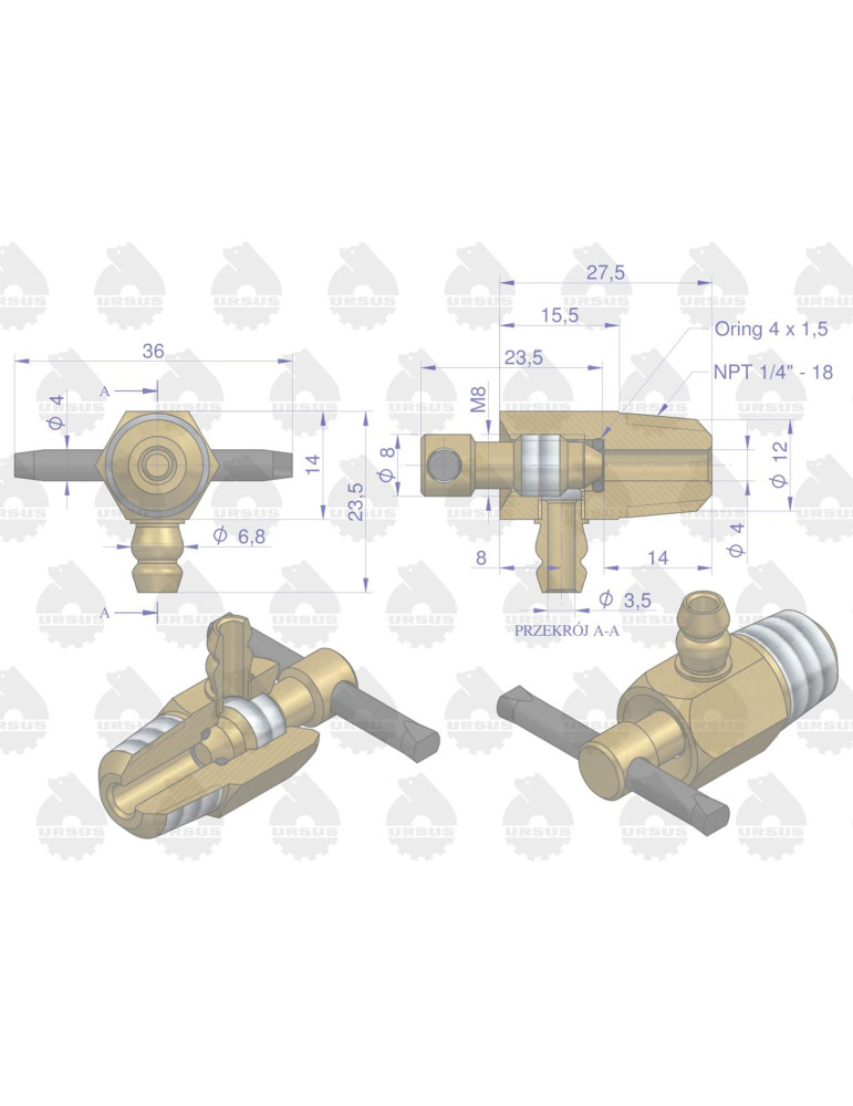 KRANIK WODY MF SZCZELINOWY
 1851095M2
wody M12x1.25  nie w rolmarze