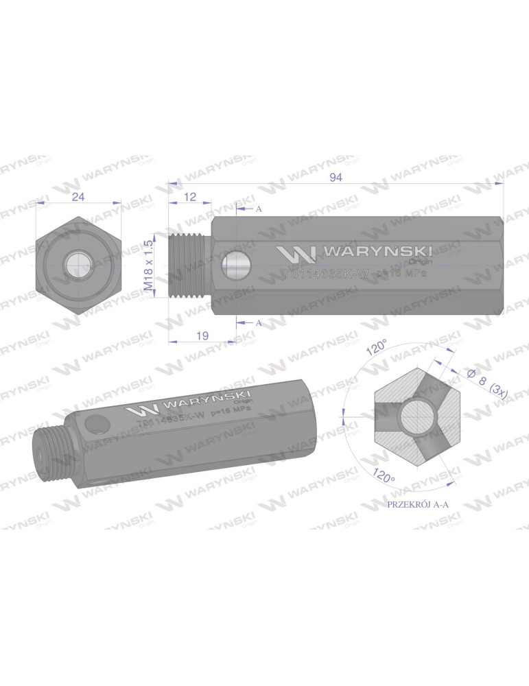ZAWÓR 70114635 BEZP POM KRÓTKI
nt 16Mpa  krótki gwint
 AR 474308