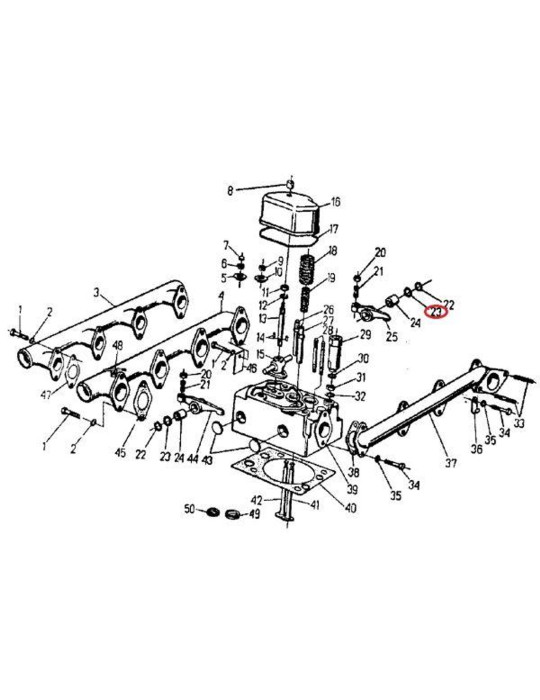 Podkładka 50505180
wspornika dżwigienek zaworowych falowana
