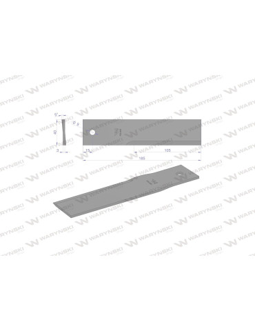 Nóż stały
WRS185x40x3
Żukowo FI9mm 185x40x3
 2