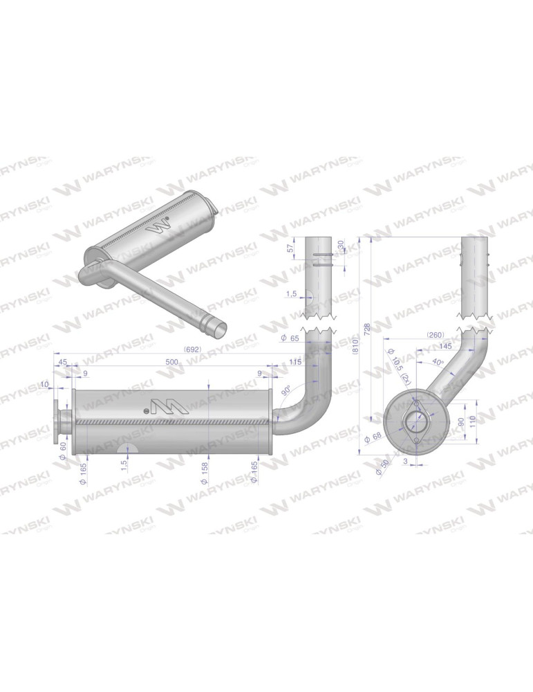 Tłumik 
5040390076
z kolanem
5058390030
