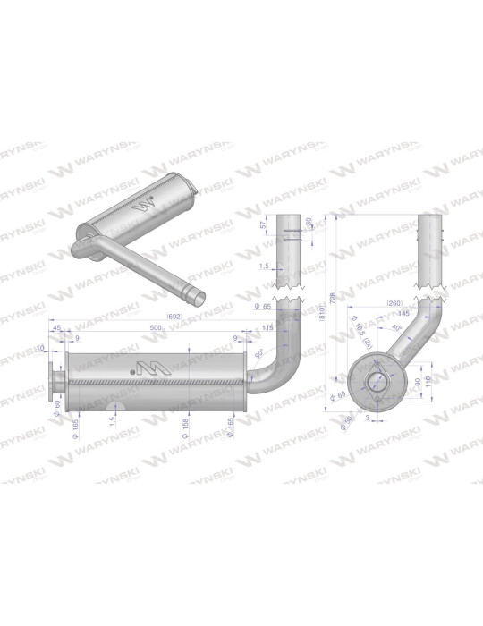 Tłumik 
5040390076
z kolanem
5058390030

