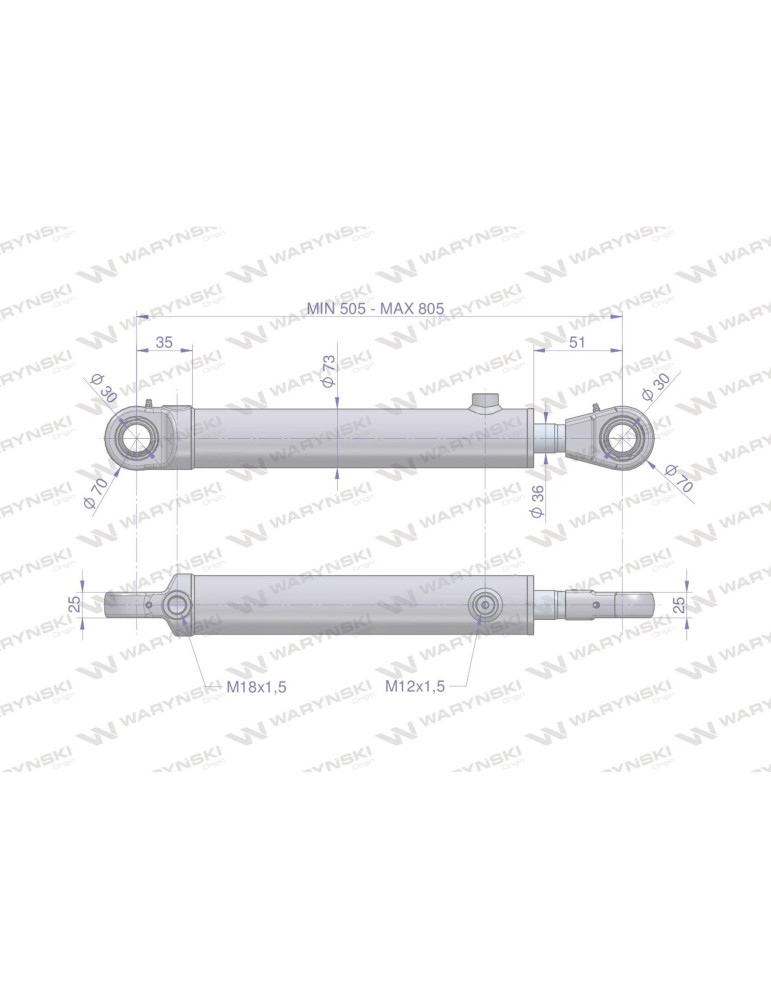 SIŁOWNIK WSPOMAGANIA WYDŹWIGU 6-CY
 89409402
CJ-S192-63/36/100 WIększy do VI cyl  WSPOM WYDŹ
Cylinder hydrauliczny...