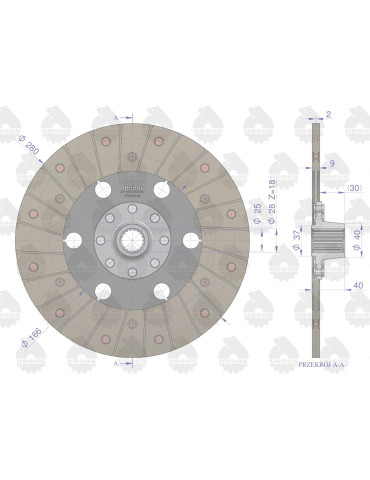 TARCZA SPRZEGŁA I ST 3P URSUS 8-NIT
Tarcza sprzęgła napędu ciągnika I stopnia C-360-3P PREMIUM ORYGINAŁ URSUS
46911... 2