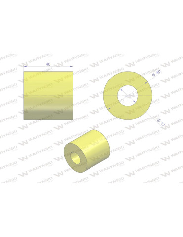 AMORTYZATOR GUMOWY WZMACNIANY 
5040140410
Amortyzator poliuretanowy do podsiewacza z koszem sitowym BIZON Waryński... 2