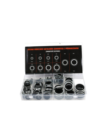 ZESTAW PODKŁADEK MET-GUM 150 SZT.
Indeks T-ZES-PMG-M
Zestaw podkładek metalowo-gumowych z prowadzeniem 150 szt TEGE...
