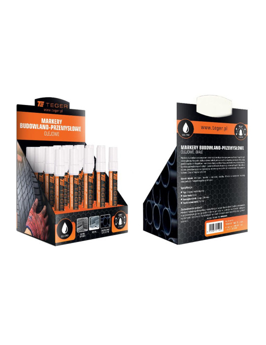 MARKER BUDOWALNY BIAŁY 2,5MM
T-W-NBMAR004

Marker budowlano - przemysłowy - biały (końcówka okrągła 2.5 mm. tusz b...