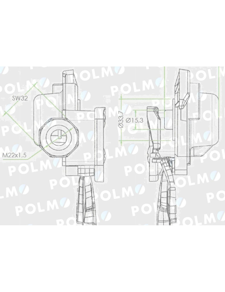 ZŁĄCZE PNEUMAT ZAWÓR WZÓR WABCO
4248013022P
instalacje jednoobwodowe

Złącze przewodów powietrza z zaworem C-330/...