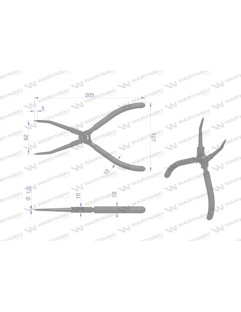 SZCZYPCE OSADCZE 8" WEWN. WMP142
WMP142
Specjalistyczne szczypce z długimi szczękami do pierścieni osadczych 8" wew...