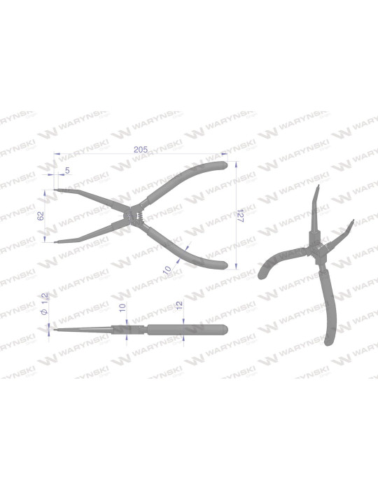 SZCZYPCE OSADCZE 8" WEWN. WMP142
WMP142
Specjalistyczne szczypce z długimi szczękami do pierścieni osadczych 8" wew...