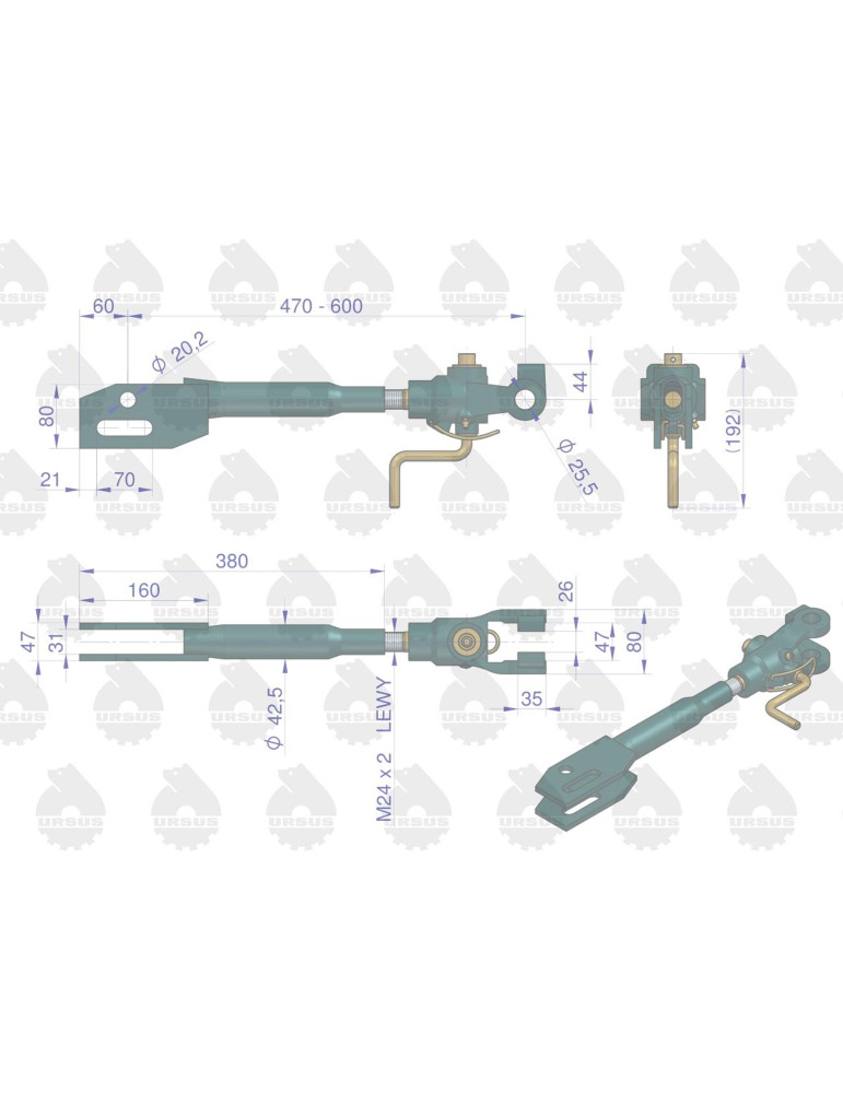 WIESZAK 46650110 PL
z korbka prawy polski

