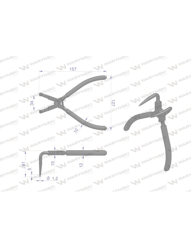 SZCZYPCE OSADCZE 8" WEWN. WMP144
WMP144
Specjalistyczne szczypce z długimi szczękami do pierścieni osadczych 8" wew...