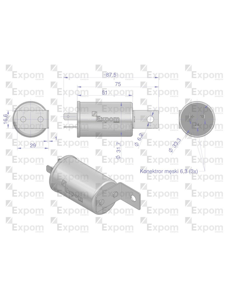 PRZERYWACZ ME6EEX ELEKTORNICZNY
Indeks ME-6EEX
Przerywacz kierunkowskazów Elektroniczny 50457681.50024812 C-330/360...