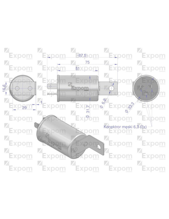 PRZERYWACZ ME6EEX ELEKTORNICZNY
Indeks ME-6EEX
Przerywacz kierunkowskazów Elektroniczny 50457681.50024812 C-330/360...