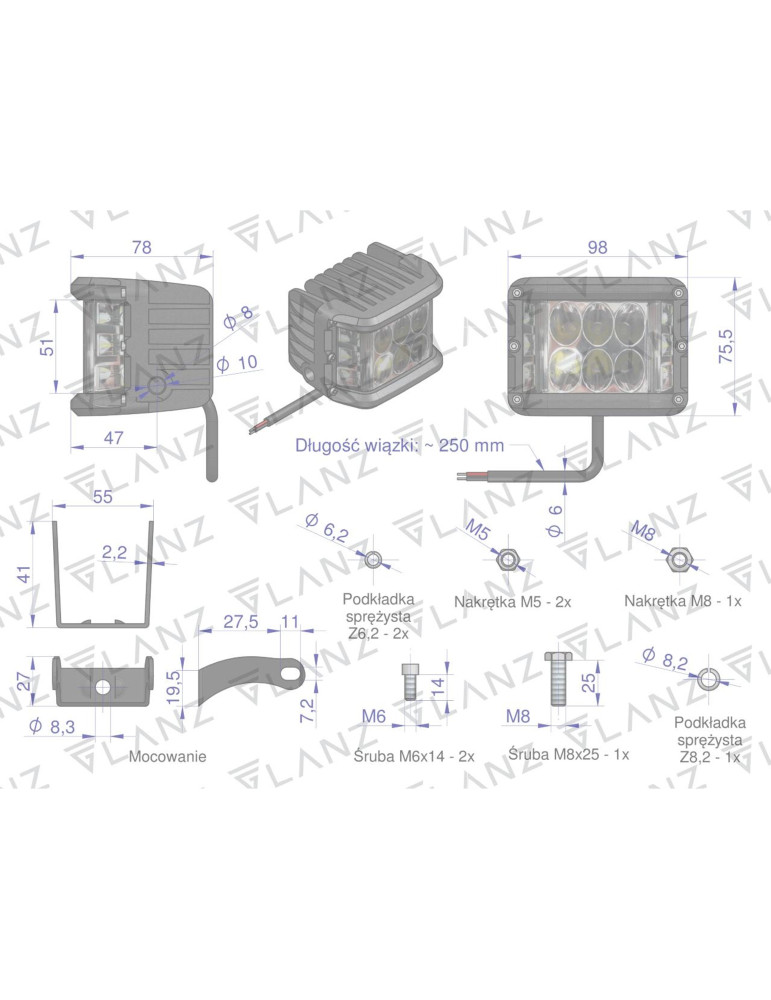LAMPA ROBOCZA LED 12X4W CUBE P/L
AGH41-36W Agrotex
LSR001G  kupowac w rolmarze
 
 

ak02-271  
Lampa robocza d...