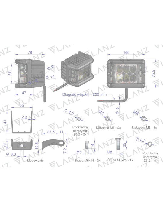 LAMPA ROBOCZA LED 12X4W CUBE P/L
AGH41-36W Agrotex
LSR001G  kupowac w rolmarze
 
 

ak02-271  
Lampa robocza d...