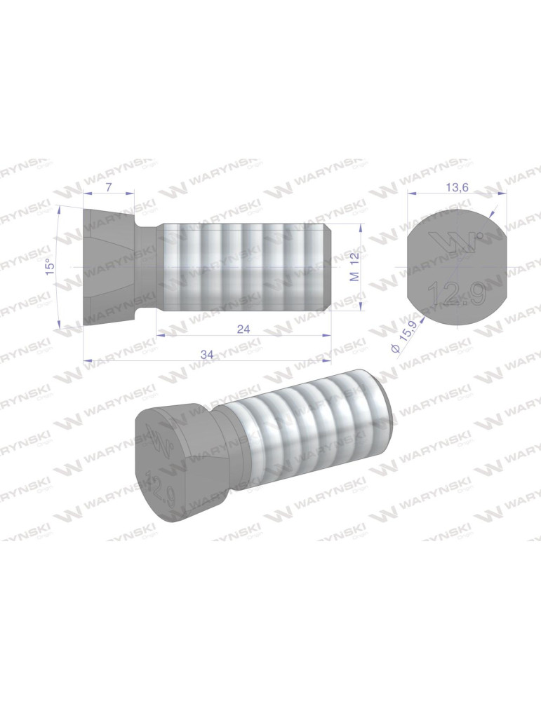 ŚRUBA M12X34 DŁUTO ŁEB 7MM 12.9
w-712121234
Śruba kpl. płużna oval z dwóch stron ścięta M12x34 mm kl.12.9 zastosowa...