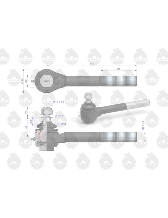 PRZEGUB GZ M27X2 20/22 L235 URSUS
PRZEGUB 83221029 PRZEDŁ P URSUS
PRZEGUB 83221029 
PRZEDŁ P URSUS