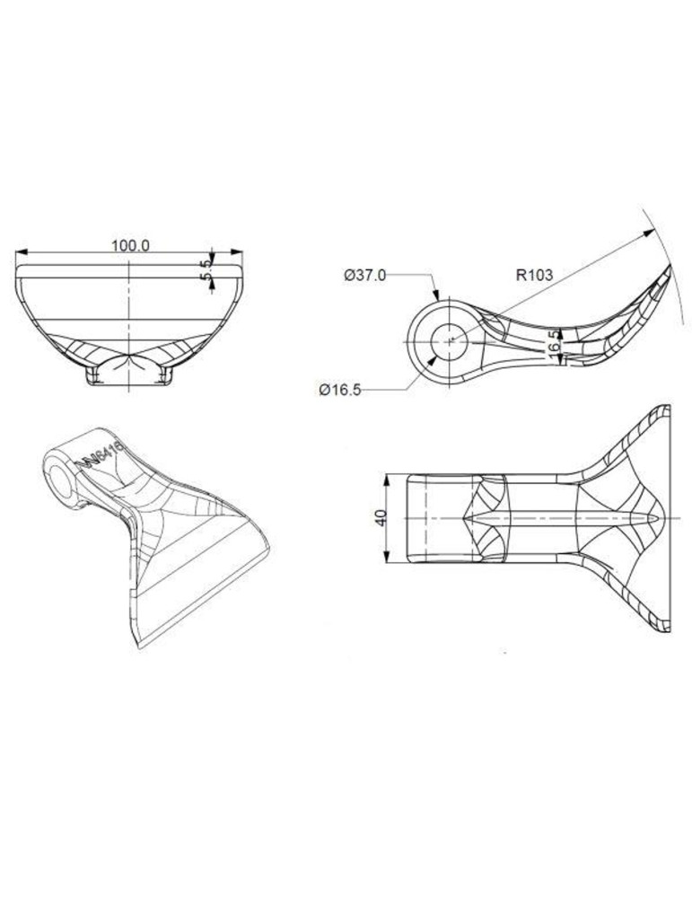 BIJAK 100/40/110 SAMASZ WARYŃSKI
W7986416
Nóż bijakowy, typ 5, 18063-RM-64 szerokość 100 mm, uchwyt 40 mm, otwór fi...