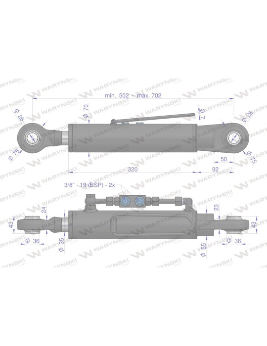 ŁĄCZNIK CENTRALNY HYDR C360/C330
oko oko
Łącznik Centralny Hydrauliczny C-330.360.C-360.3P z zestawem przewodów hyd...