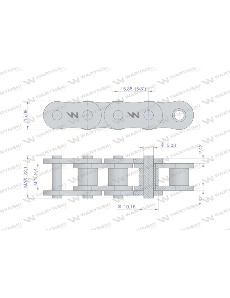 ŁAŃCUCH 10AH-1 5/8 R1 2,5M WARYŃSKI

Łańcuch rolkowy wzmocniony przemysłowy 10AH-1 ANSI A 50H (R1 5/8) 2.5m Waryńsk...