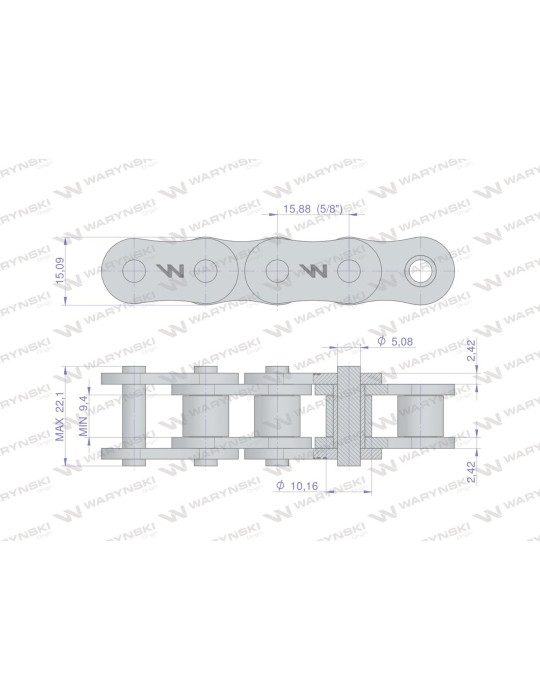 ŁAŃCUCH 10AH-1 5/8 R1 2,5M WARYŃSKI

Łańcuch rolkowy wzmocniony przemysłowy 10AH-1 ANSI A 50H (R1 5/8) 2.5m Waryńsk...