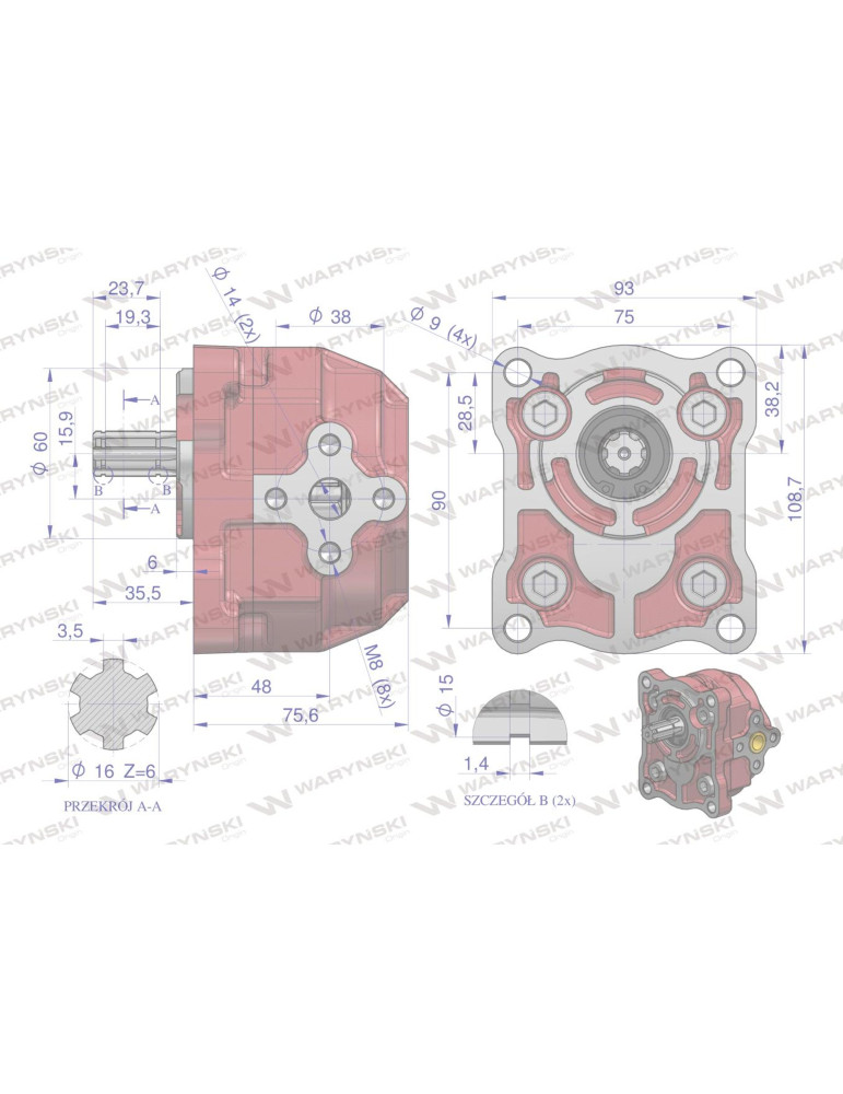 POMPA HYD NSZ10 6-FREZ LEWA
NZS10 6 frez
NSZ10-6L-W
Pompa hydrauliczna podnośnika T-25 6 frezów ( lewa ) WARYŃSKI
...