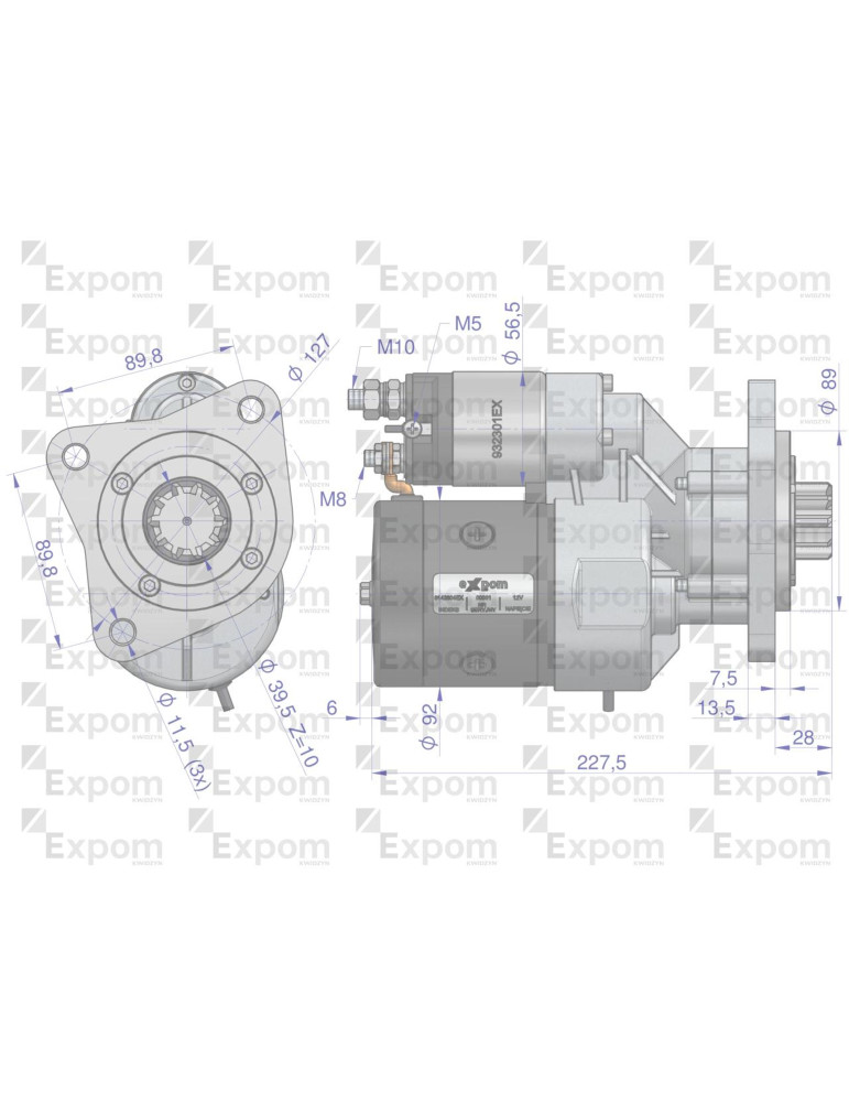 ROZRUSZNIK R11G Z RED EXPOM UNIWERS
uniwersalna flansza do innych maszyn niz ursus
 4512,4514 MF-4 Claas 9142804 
...