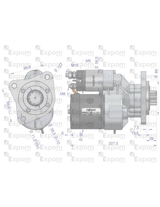 ROZRUSZNIK R11G Z RED EXPOM UNIWERS
uniwersalna flansza do innych maszyn niz ursus
 4512,4514 MF-4 Claas 9142804 
...