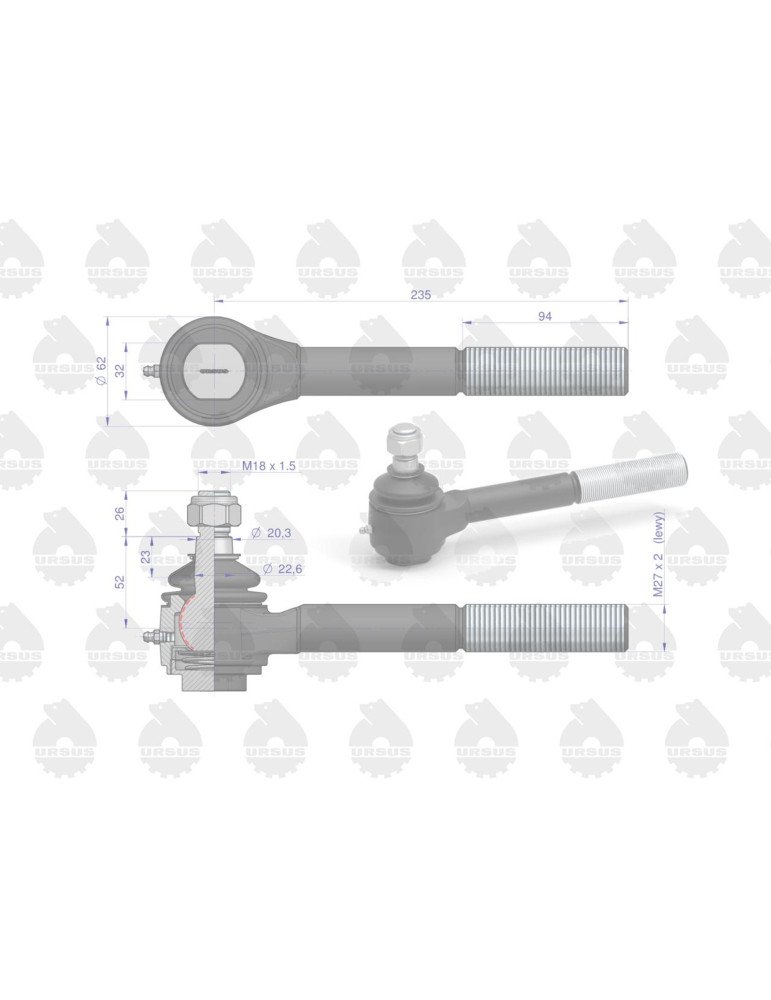 PRZEGUB GZ M27X2L 20/22 L235 URSUS
PRZEGUB 83221039 PRZEDŁ. L URSUS
PRZEGUB 83221039 
PRZEDŁ. L URSUS