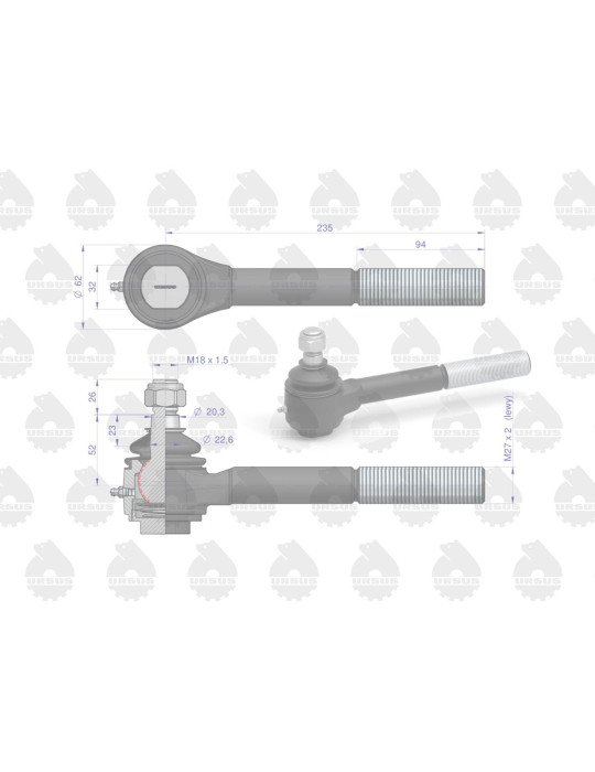 PRZEGUB GZ M27X2L 20/22 L235 URSUS
PRZEGUB 83221039 PRZEDŁ. L URSUS
PRZEGUB 83221039 
PRZEDŁ. L URSUS