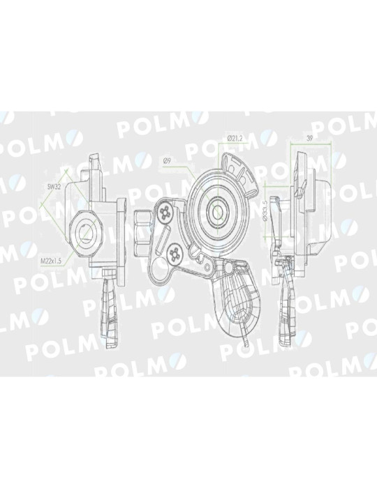 ZŁĄCZE PNEUMAT TWARDE WZÓR WABCO
4248014022P
instalacje jednoobwodowe

Złącze przewodów powietrza bez zaworu C-33...